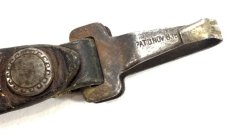 画像3: 1920's  Leather Belt Strap with Metal Clip Key Holder (3)