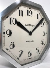 画像2: 1930's French "BRILLIE" Octagon Wall Clock 【超・Mint Condition】 (2)