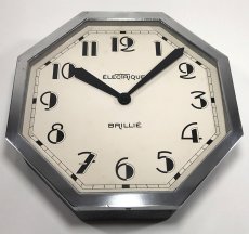 画像6: 1930's French "BRILLIE" Octagon Wall Clock 【超・Mint Condition】 (6)