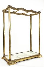 画像1: 1910-20's German Art Deco "SOLID BRASS" Umbrella Stand (1)