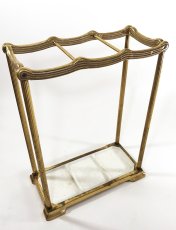 画像2: 1910-20's German Art Deco "SOLID BRASS" Umbrella Stand (2)