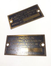 画像2: 【LINCOLN FORGE CO.】Brass Plate -＊ 残り一枚 ＊- (2)
