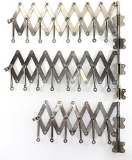 画像19: ☆超・Mint Condition☆ 1920's "EXTENSION" Steel Garment Hanger Rack 【ビス付き完品！！- 3台セット】 (19)