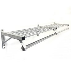 画像1: 特大  1960-70's “Brushed-Aluminum” Clothes Rack 【幅：1230mm】 (1)