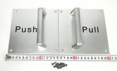 画像6: 1960-70’s Aluminum “Push & Pull” Door Handles  【マイナスネジ付き】 (6)