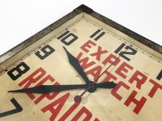画像5: 1930-40's Advertising Wall Clock ★EXPERT WATCH REPAIRING★ (5)