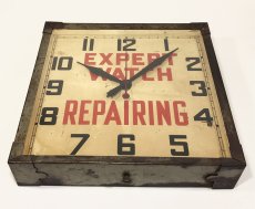 画像3: 1930-40's Advertising Wall Clock ★EXPERT WATCH REPAIRING★ (3)