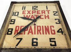 画像4: 1930-40's Advertising Wall Clock ★EXPERT WATCH REPAIRING★ (4)