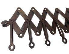 画像7: “RUSTY!!” 1920's "EXTENSION" Steel Garment Hanger Rack (7)