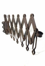 画像1: “RUSTY!!” 1920's "EXTENSION" Steel Garment Hanger Rack (1)