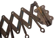 画像6: “RUSTY!!” 1920's "EXTENSION" Steel Garment Hanger Rack (6)