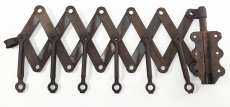 画像5: “RUSTY!!” 1920's "EXTENSION" Steel Garment Hanger Rack (5)