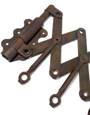 画像3: “RUSTY!!” 1920's "EXTENSION" Steel Garment Hanger Rack (3)