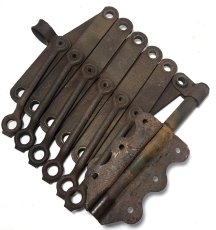画像9: “RUSTY!!” 1920's "EXTENSION" Steel Garment Hanger Rack (9)