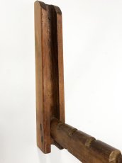 画像3: 1900〜20's "Primitive" Wood Wall Mount Folding Hanger Rack (3)