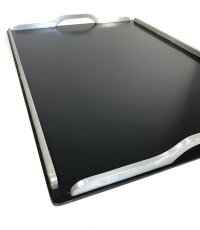 画像4: -＊特大＊- 1930-40's “Art Deco”  Cocktail Serving Tray  【BLACK × SILVER】 (4)