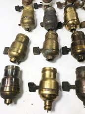 画像3: Lot of Antique Light Bulb Sockets  (3)