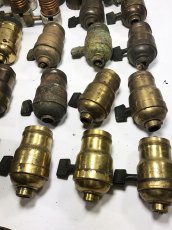 画像4: Lot of Antique Light Bulb Sockets  (4)