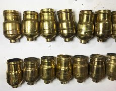 画像2: Lot 37 Antique Light Bulb Sockets  (2)