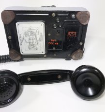 画像10: - 実働品 - 1940's U.S.ARMY Chromed Telephone 【BLACK × SILVER】 (10)