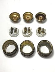 画像6: 1920-30's 3-set Brass Lamp Sockets 【B22】 (6)