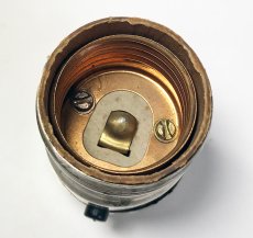 画像4: 1930-50's【LEVITON】Nickeled Brass Lamp Socket  (4)