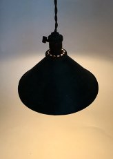 画像7: "Shabby" Black Steel Pendant Lamp (7)