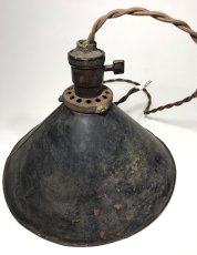 画像3: "Shabby" Black Steel Pendant Lamp (3)