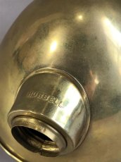画像2: 1920-30's【HUBBELL】Brass Lamp Shade (2)