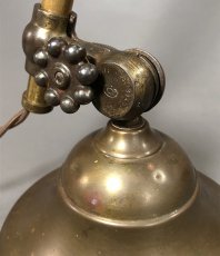 画像12: 1910-20's "O.C.White" Brass Telescopic Desk Lamp　 ☆初期刻印 ＆ ガラスレンズ付き☆ (12)