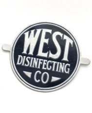 画像2: 1920-40's【West Disinfecting Co. N.Y.】Aluminum Plate (2)