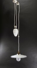 画像1: 1920-30's French Country "Rise＆Fall" Pendant Lamp【Complete】 (1)