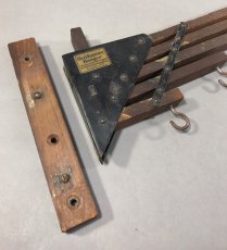 画像8: 1920-30's "Holds more Hanger" Wood＆STEEL Folding Hanger (8)