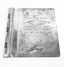 画像1: 1950's "Machine Age" Aluminum BINDER (1)