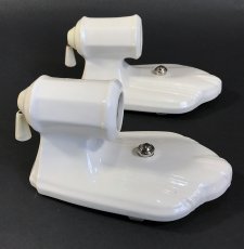 画像7: 1930-40's "PAIR" Art Deco Porcelain Candle Lamp (7)