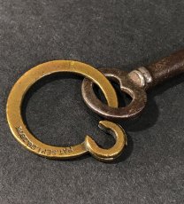 画像4: 【Pat.1875】 Solid Brass"Rotating" Key Ring (4)