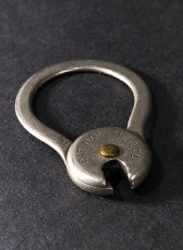 画像1:  【Pat.1879】 Nickeled-Brass "Rotating" Key Ring (1)