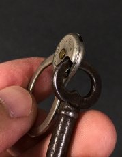 画像3:  【Pat.1879】 Nickeled-Brass "Rotating" Key Ring (3)