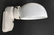 画像5: 1930's Art Deco "Porcelain＆Milk Glass" Bathroom Lamp (5)