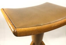 画像8: Late 1940's-1950's "ART DECO" Germany Wooden Piano Stool (8)