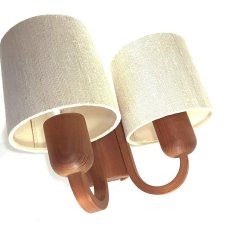 画像2: 1960-70's【DOMUS】German Wood Sconce (2)