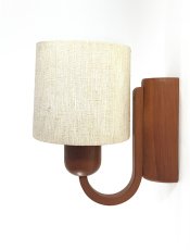 画像1: 1960-70's【DOMUS】German Wood Sconce (1)