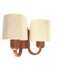 画像1: 1960-70's【DOMUS】German Wood Sconce (1)