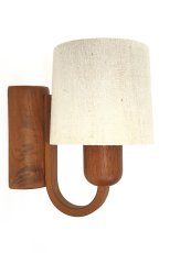 画像2: 1960-70's【DOMUS】German Wood Sconce (2)