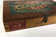 画像4: 1930's “CARRY-ALL” Advertising Wood Box (4)