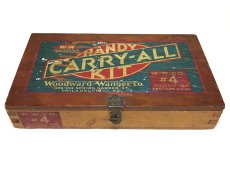 画像2: 1930's “CARRY-ALL” Advertising Wood Box (2)