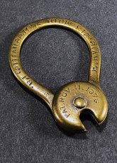画像1:  【Pat.1879】 Brass "Rotating" Key Ring (1)