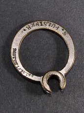 画像1: 【Pat.1875】 Nickeled-Brass"Rotating" Key Ring (1)