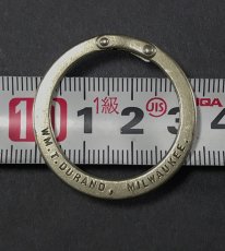画像5: 【Pat.1880】  Nickeled-Brass"Double Lock" Key Ring (5)