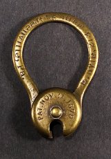 画像2:  【Pat.1879】 Brass "Rotating" Key Ring (2)